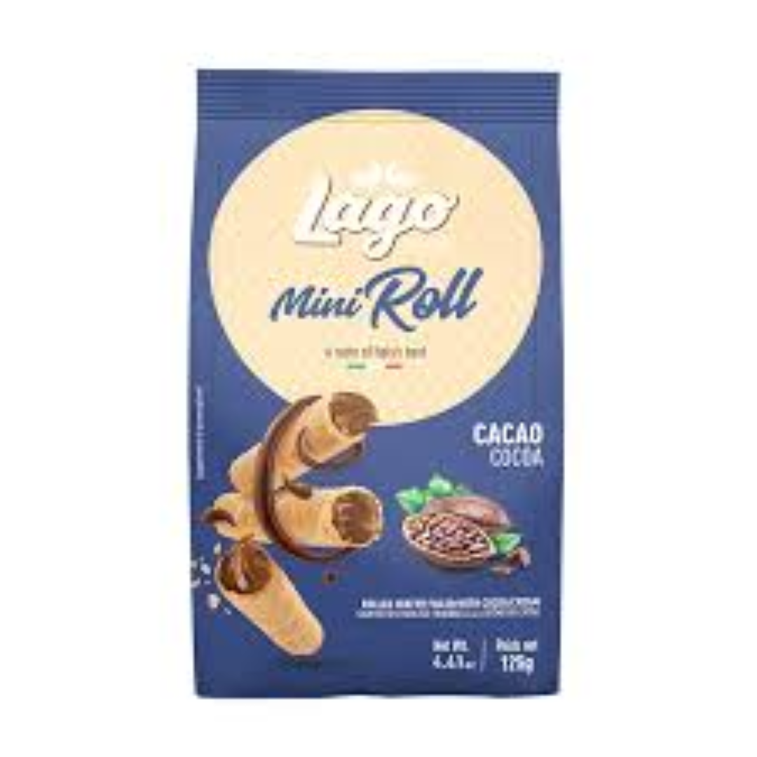 LAGO MINI ROLL COCOA 125G